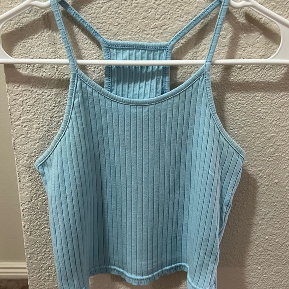 Women’s SHEIN Blue And Grey Crop Top Racerback Tank Top Combo! - Picture 5 of 6